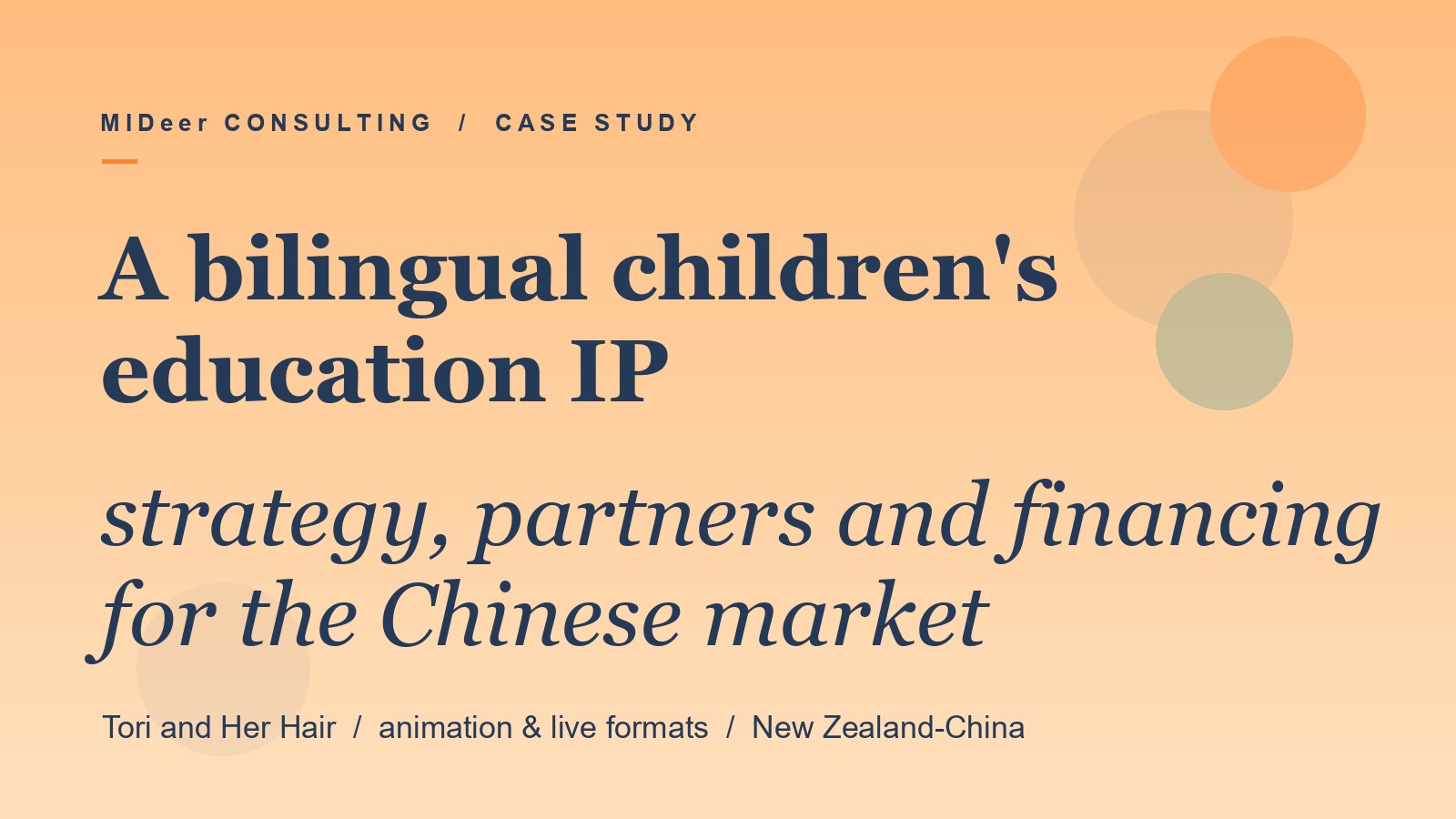 Tori and Her Hair bilingual children's education IP case study cover